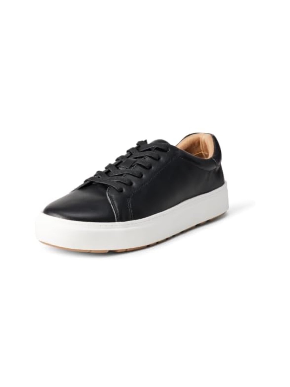 Amazon Essentials Women’s Black Low-Top Sneakers with White Platform Sole